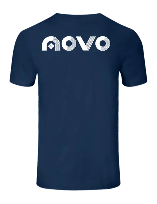 Seriously Soft Deep Slate Blue T-Shirt w/Novo Logistics Logo, Novo Icon