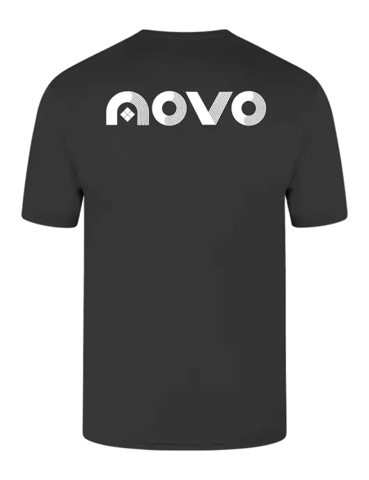 Core Blend Charcoal Grey Pocket T-Shirt w/Novo Logistics Logo, Novo Icon