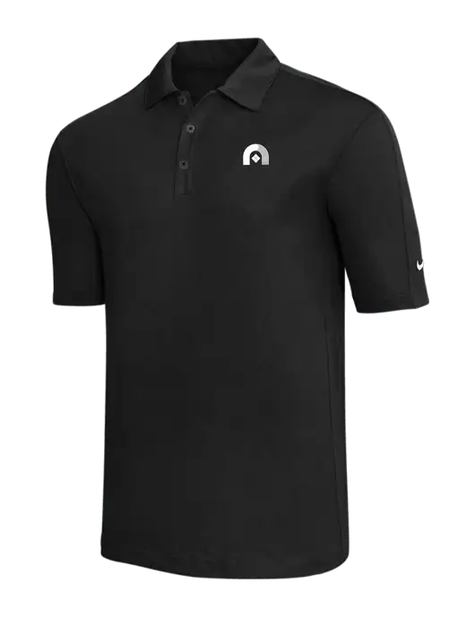 Nike Black Tech Sport Dri-FIT Polo w/Novo Icon