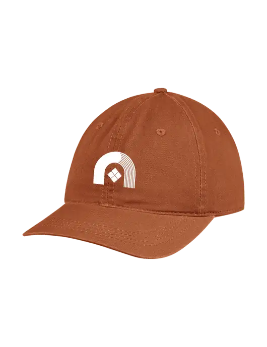 Garment Washed Unstructured Twill Burnt Orange Cap w/Novo Icon