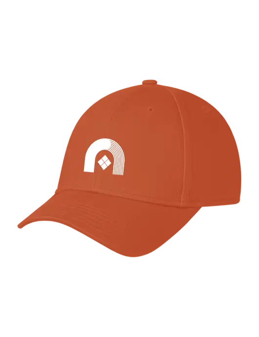 Burnt Orange Structured Cap Hook & Loop w/Novo Icon