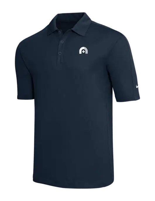 Nike Navy Tech Sport Dri-FIT Polo w/Novo Icon