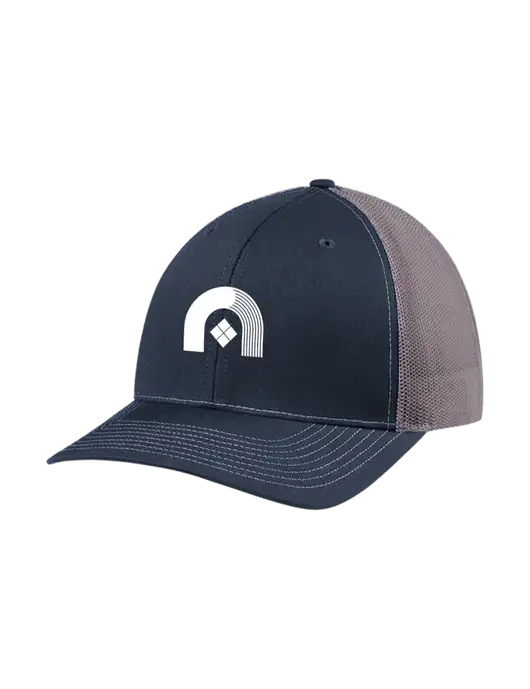 Richardson Adjustable Snapback Original 112 Trucker Cap Navy w/Charcoal Mesh w/Novo Icon