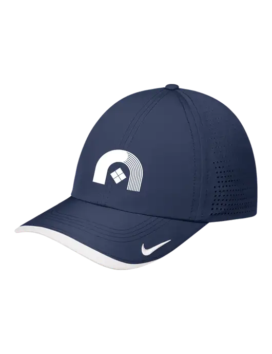 Nike Navy/White Dri-FIT Perforated Performance Cap w/Novo Icon