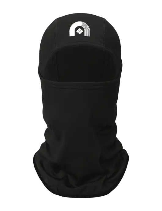 Black CornerStone Smooth Fleece Face Mask w/Novo Icon