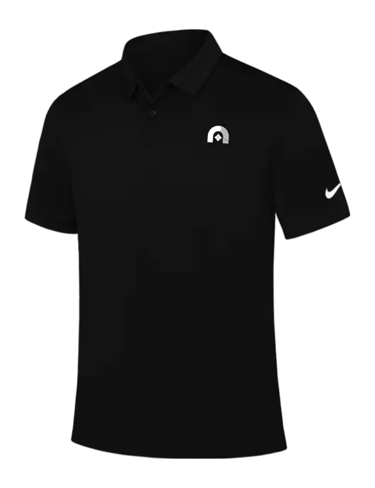 Nike Black Dry Essential Solid Polo w/Novo Icon