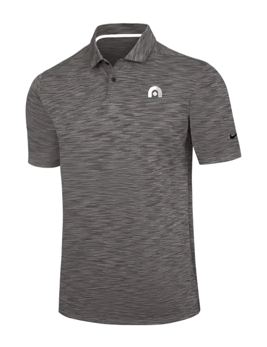 Nike Dark Grey Dri-FIT Vapor Space Dyed Polo w/Novo Icon