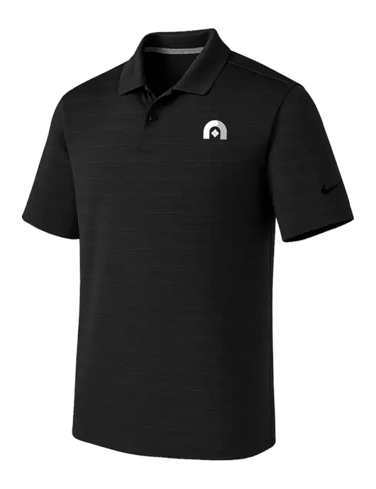 Nike Black Dri-FIT Vapor Jacquard Polo w/Novo Icon