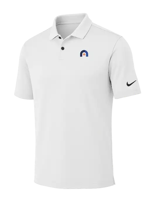 Nike White Dri-FIT Vapor Polo w/Novo Icon