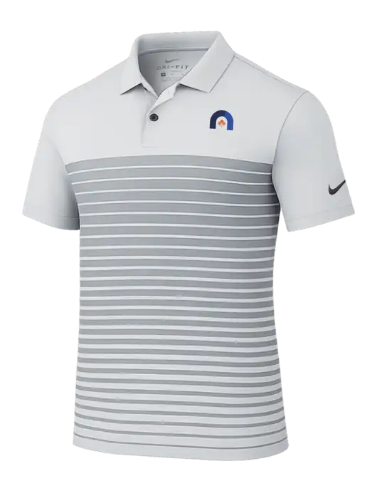 Nike Light Grey Dri-FIT Vapor Block Polo w/Novo Icon