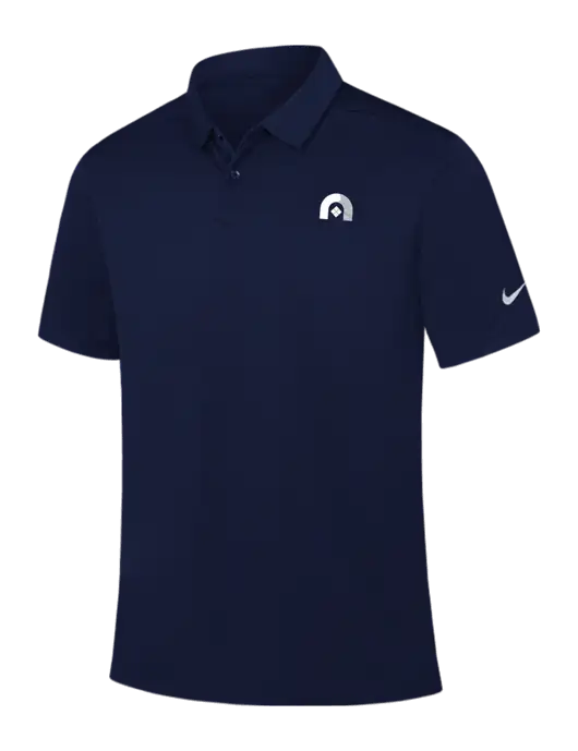 Nike Navy Dry Essential Solid Polo w/Novo Icon