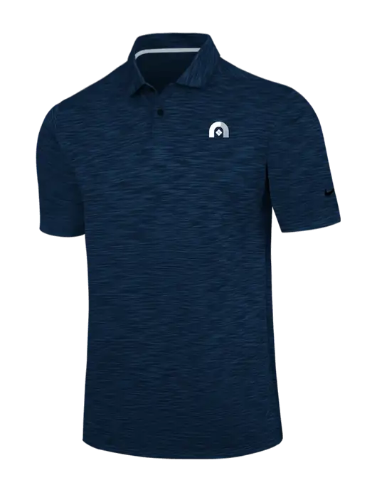 Nike Navy Dri-FIT Vapor Space Dyed Polo w/Novo Icon