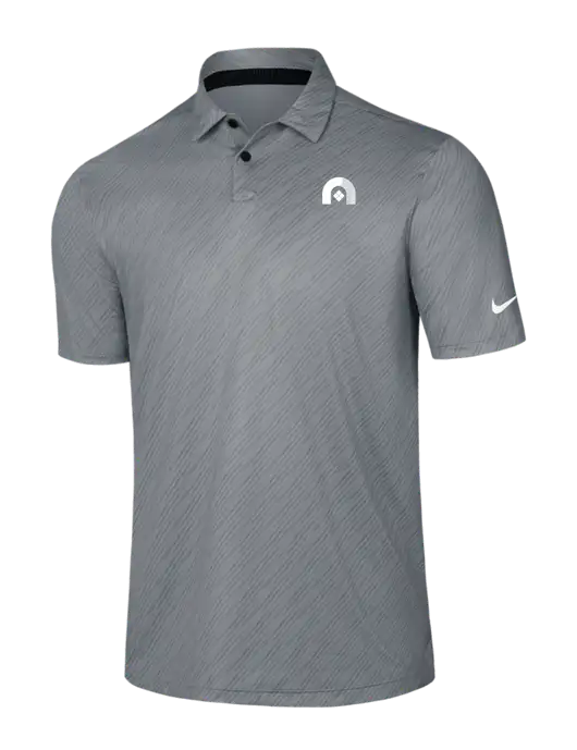 Nike Medium Grey Vapor Dash Polo w/Novo Icon