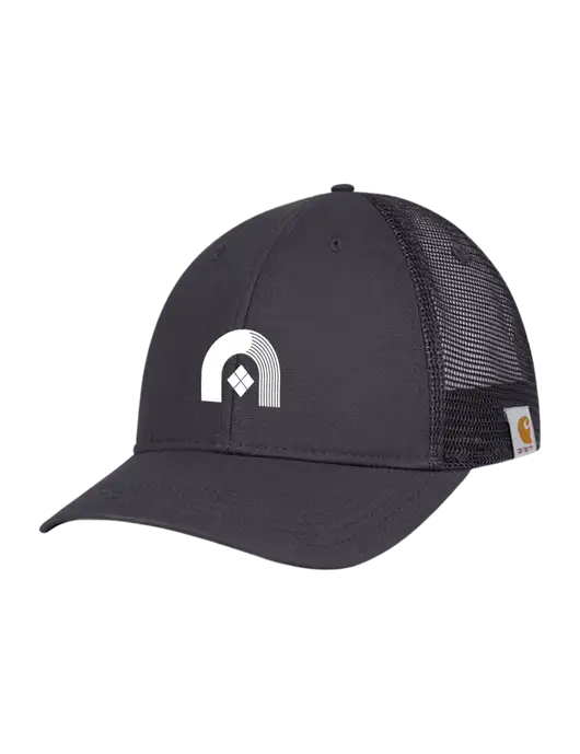 Carhartt Dark Grey Canvas Trucker Cap w/Novo Icon