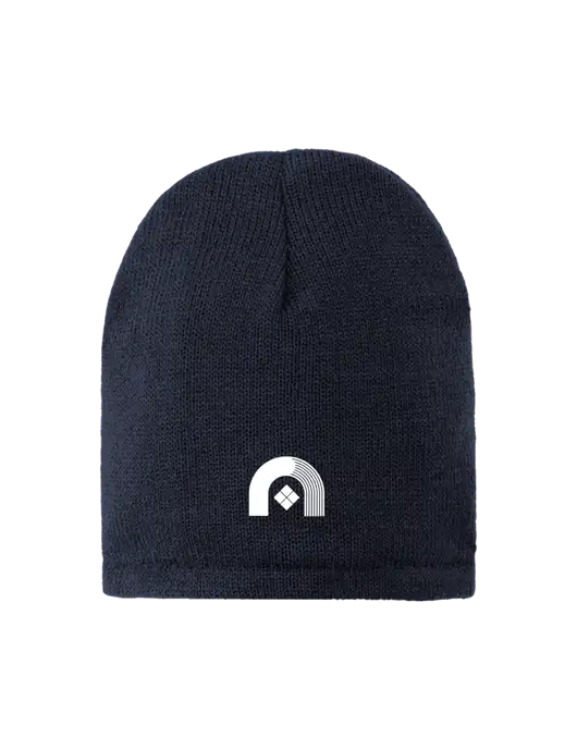 Dark Navy Fleece-Lined Beanie Cap w/Novo Icon