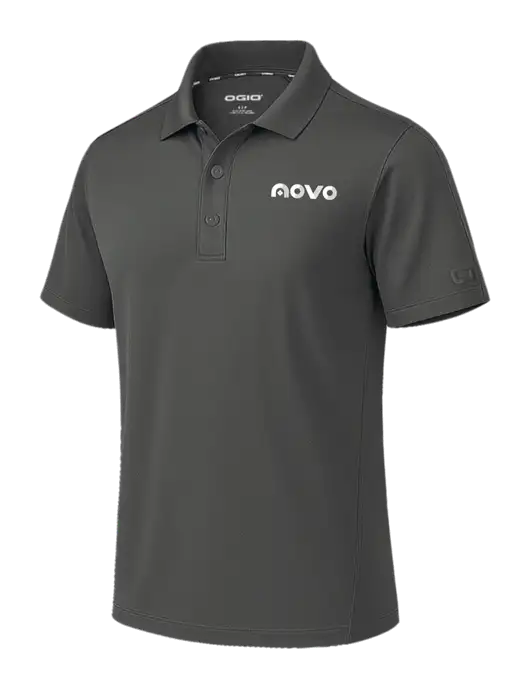 OGIO Envision Dark Medium Grey Polo w/Novo Logistics Logo