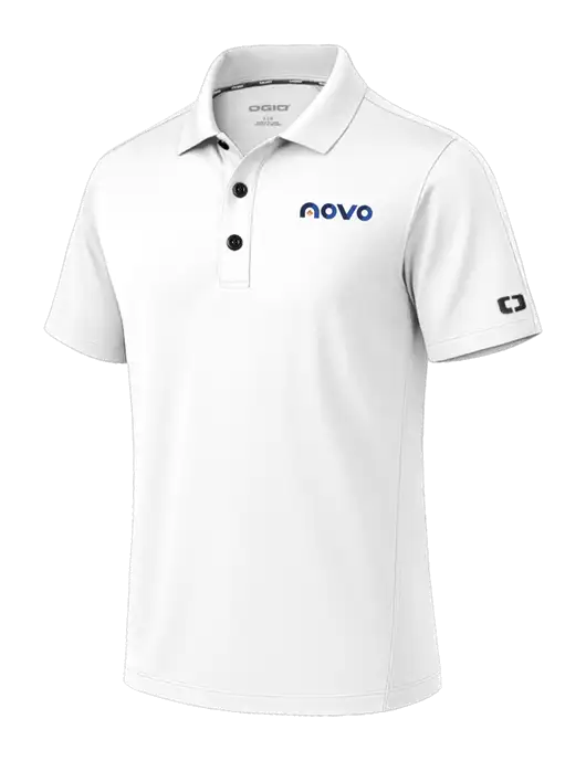 OGIO Envision White Polo w/Novo Logistics Logo