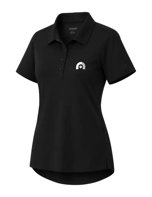 OGIO Womens Envision Black Polo w/Novo Icon