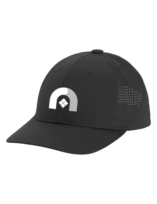 Pro-Cut Structured Snapback with Pinhole Mesh Very Dark Grey Cap w/Novo Icon