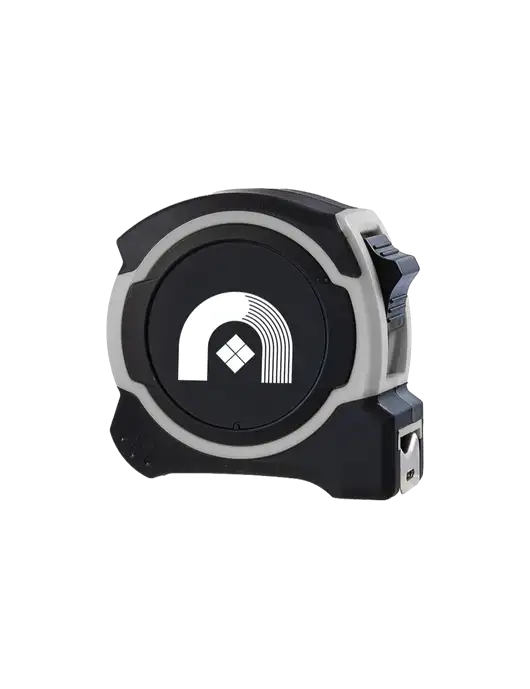 Light Grey and Black Pro Tape Measure, 25'
 w/Novo Icon